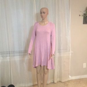 Pink and white striped dress